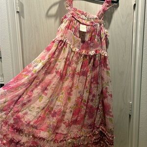 Absolutely LOVELY Intimately by Free People sheer midi ruffled slip dress